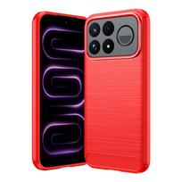 Luxury Heavy Duty Case for Redmi K100 Pro K100 Pro Max Poco F9 F8 Ultra F9 F8 Pro Silicone Soft TPU Bumper Metal Lens Camrea Shockproof Protect Cover Poco F9 Pro raudona