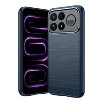 Luxury Heavy Duty Case for Redmi K100 Pro K100 Pro Max Poco F9 F8 Ultra F9 F8 Pro Silicone Soft TPU Bumper Metal Lens Camrea Shockproof Protect Cover Poco F9 Ultra mėlyna