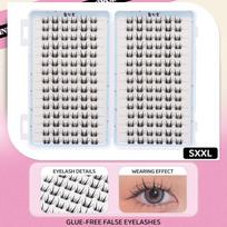 30Rows Idol Clusters Lashes Glue Eyelashes Book Manga Eyelash Clusters Diy Lashes Makeup Natural Anime Lashes Eyelash gray