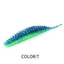 2021 Supercontinent Worm Bait Soft Bait Tanta 49mm 65mm Fishing Lures Pesca Carp Fishing Bass Lure Isca Artificial PVA 65mm10pcs blue