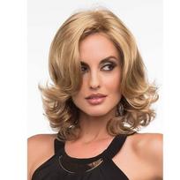 Wig New Synthetic Fiber Wig Female Long Curly Hair Split Pear Flower Perm Short Hair Fashion Blonde Dyed Wig Head Cover beige
