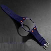 2026 skysto silikono laikrodžio dirželis AP Swatch bendrai leidimo biokeramikos dėklui gray