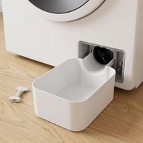 Odor-free Washing Machine Drainage Tray Universal Drain Funnel Drip Catcher for Lint Filter Cleaning Home Use 18×12×7 gray