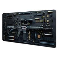 Tactical Rifle Theme Large Mouse Pad Desk Mat Stitched Edge Nonslip Durable Pc Accessories Gun Parts Table Mats Mouse Carpet 800x400x2mm