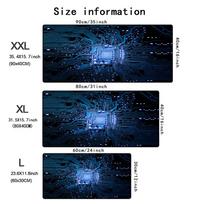 Motherboard Circuit Tech Pattern Gaming Mouse Pad Nonslip Rubber Xxl Large Desk Mat Keyboard Laptop Office Computer Accessories 900x400x3mm