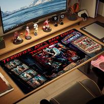 Terrifier Horror Color Mouse Pad Large Gaming Table Cushion Non-slip Laptop Tablet Big Mousepad XXL Mat Mini PC Playmat With Lock edge 30cmx80cm(11.8x31.5inch)
