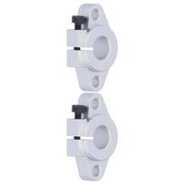2 Pcs SHF12 Linear Motion Rail Guide Support Horizontal Linear Rail Shaft Bracket for 12mm Diameter Shaft