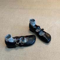 Avikailio versija~ natūralios odos retro apvalus priekis žemas kraštas viengubos basutės moteriški prancūziški baleto bateliai su sijonu Mary Jane batai 40 gray