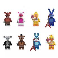 Mini plytelės Bonnie ornamentas surinkimo kaladėlių žaidimai figūrėlė Chica Foxy meškinas Freddy Fazbear žaislas priedai vakarėlio dovanos