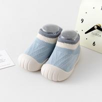 Kvėpuojantys kūdikio vaikštynių kojinukai-batai, minkštas padukas, neslystantys, unisex, 0-3 metų amžiaus 12.5 CM gray