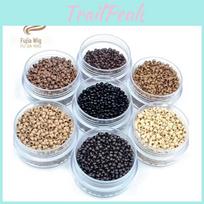 Hair Copper Nano Micro  25mm Extension Rings 1000pcs 2# dark brown 3mm black