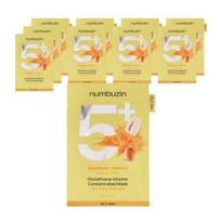 numbuzin No.5 Vitamin C Glutathione Film Mask – 10 Sheets | Brightening, Tone & Radiance Care