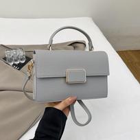 Autumn fashion bag messenger bag women's new niche high-value simple portable small square bag women pilka spalva