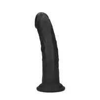 Dual Density Silicone Curved Model with Suction Cup 18.5 cm Black