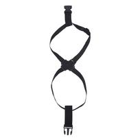 Adjustable 8-Shaped Elastic Luggage Strap with Buckle white