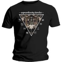 Vintažiniai A Perfect Circle aštuonkojų marškinėliai Aukštos kokybės 100% medvilnė Unisex Tamsaus meno Roko grupės spaudinys Trumpomis rankovėmis Laisvalaikio marškinėliai S black