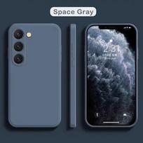 For Samsung Galaxy A55 A54 A53 A35 A34 A33 Stand Shockproof Bumper Soft Cover Hot sale Liquid Silicone Luxury Silicone Case Galaxy A33 5G gray
