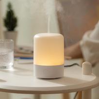 Xiaomi Home USB Electric Fragrance Essential Oil Diffuser Ultrasonic Cool Mist Aroma Air Humidifier Diffuser LED Lamp Air Freshener USB Cable beige