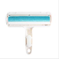 Pet Hair Remover Roller with Self-Cleaning Base, Dog & Cat Fur Remover, Reusable Animal Hair Removal Tool for Furniture, Sofa, Bedding pack-1 mėlyna