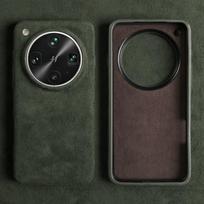 Alcantara Suede Case for Oppo Find X9 Ultra X8 Pro X7 Business Slim Fit Luxury Minimalist Full Body Shockproof Solid Color Protective Cover OPPO Find X8 black