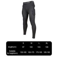 Trousers for Football Goalkeepers, Knee And Thigh Pads Sports, Versatile Breathable Size XL