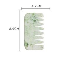 Gua Sha Stone Massage Board Natural Jade Head Scraping Board Scraping Massager Comb Beauty Health Care Hair Comb Brush Combs white