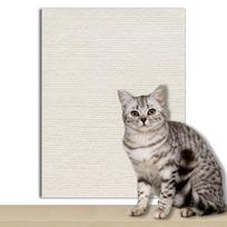 Sofos apsaugos lipdukas: Lipnus audinys katėms, pagal dydį supjaustytas baldams ir sienoms. 60CM*30CM*4MM beveik baltos spalvos