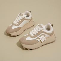 Spring new Korean version breathable Forrest Gump shoes female ins student casual shoes platform running women's shoes HL87- 40 white