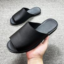 2025 new summer men's sandals Korean version of men's leather sandals breathable casual slippers sandals dual-purpose beach shoes tide 46 gray