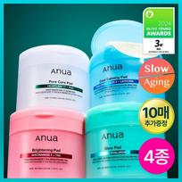 Anua [resin Pick] 4 Types Of Anua Pads Single Item  Houttuynia Corn Pdaln Catechin Txa [Resin Pick] PDRN Glow Pad 60 sheets blue