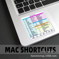 Keyboard Shortcut Stickers for Word Excel Windows/MAC/OS Letter Graphic Laptop Protective Sticker