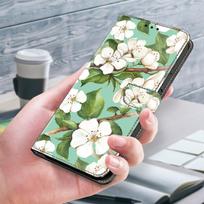 3D Dažyti Raštai Piniginė Atverčiama Oda Skirta Samsung Galaxy S25 S24 S23 S22 S21 S20 S10 S10e S9 S8 Plus Ultra FE EDGE 4G/5G Dėklas Galaxy S24 white