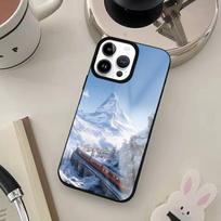 Z-Zermatt Matterhorn S-Swiss Mountain Phone Case For iPhone17,16,15,14,13,12,11 Plus,Pro Max For Magsafe Wireless Charging iPhone14Plus gray