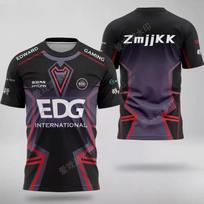 EDG Short-Sleeve BLG Team Fearless Valorant Covenant Short-Sleeve Esports Wear for Youth,Unisex M black