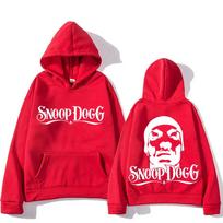 Gothic-rap Men Hoodie Classic Pullover, Snoop Dogg Letter Front & Rapper Portrait Back Graphic, Cozy Fleece Sweatshirt for Sport Outdoor Outfits S raudona