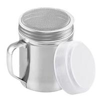 Silver Stainless Steel Dusters Sugar Shaker Duster Powdered Sugar Shaker With Handle Sugar Sieve Filters Pastry Cake Baking Tool sidabras