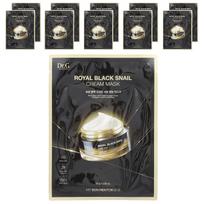 Dr. G, Royal Black Snail Cream Beauty Mask, 10 packs, 16g (0.56oz) black