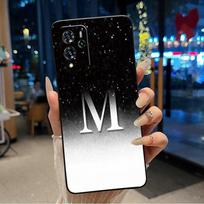 Couple Case For ZTE Blade V40 Pro/ZTE 9046 Soft Black Case Anti-scratch Shell Pretty A To Z Letter Protective Back Cover ZTE Blade V40 Pro black
