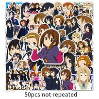 50 Waterproof Japanese Anime K-On! Stickers for Journals, Notebooks, & Water Bottles brown