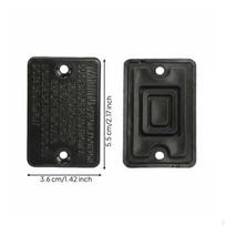 Rubber Brake Pump Oil Container Gasket, Universal, WearResistant, Motorcycle Accessory Black Black 5.5x3.6cm