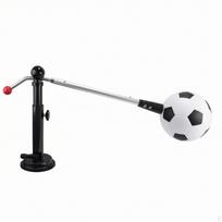 Soccer Training Tool with Suction Cup HeightAdjustable Footwork toolSkill Indoor for Black White white