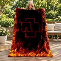 Rammstein blanket Flannel Blanket Soft Cozy Plush Throw for Sofa Bed Lightweight Home Decoration Gifts for Christmas various holidays 80cmx120cm