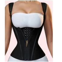 Waist Trainer Tummy Control Shapewear Seamless Fishbone Belly Contracting Women Corset with Zipper Buckle Daily Body Shaper 1XL juoda