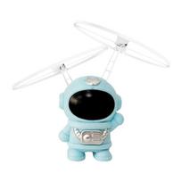 Skraidantis robotas astronauto žaislinis lėktuvas Aukštųjų technologijų rankomis valdomas bepiločio interaktyvus dvigubas sparnas su šviesomis lauko dovanos vaikams mėlyna