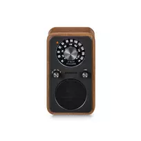 Sangean WR-9 nešiojamas FM radijas, tikro riešutmedžio korpusas, vintage dizainas, Bluetooth, 8W