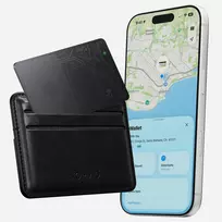 NOMAD Tracking Card V2 - piniginės sekimo kortelė, suderinama su Apple Find My (juoda)