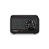 Sangean WR-8 FM radijas su tikro medžio korpusu, Midnight Oak