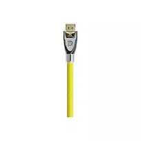 Good Connections PYTHON GC-M0075 DisplayPort 1.2 laidas, 4K2K / UHD, paauksuotos jungtys, OFC, nailoninis apipynimas, geltonos spalvos, 1 m