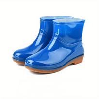 Moterų madingi ankle boots, neslystantis protektoriaus padukas, ilgaamžiai, suaugusiųjų trumpi lietaus batai 39 mėlyna