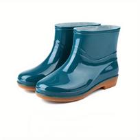 Moterų madingi ankle boots, neslystantis protektoriaus padukas, ilgaamžiai, suaugusiųjų trumpi lietaus batai 40 tamsiai žalia spalva